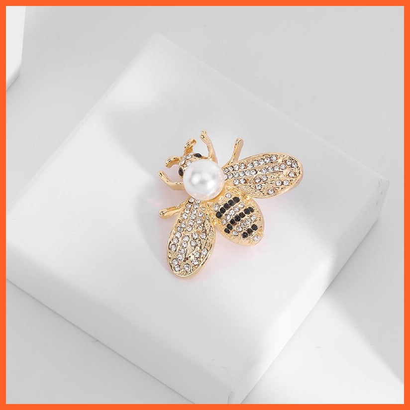 whatagift.uk Cute Pearl Bee Brooches