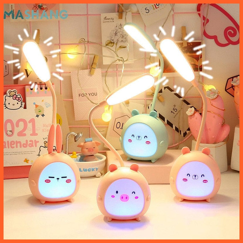 whatagift.com.au Cute Rechargeable Desk Lamp | Eye Protection Bedside Table Lamps