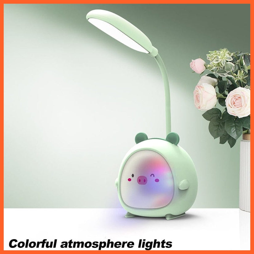 whatagift.com.au Cute Rechargeable Desk Lamp | Eye Protection Bedside Table Lamps