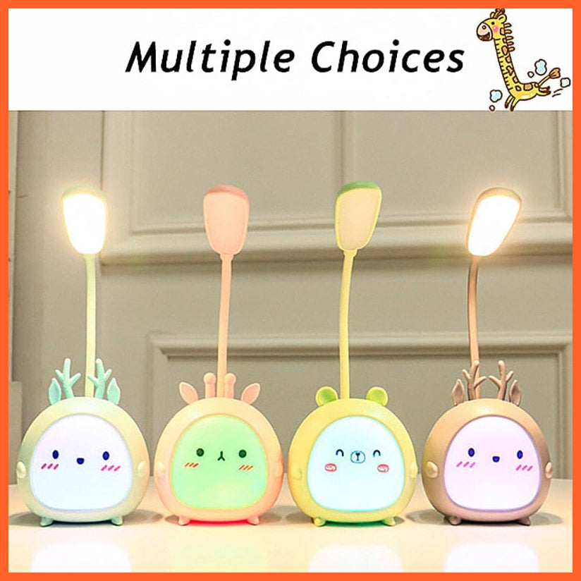 whatagift.com.au Cute Rechargeable Desk Lamp | Eye Protection Bedside Table Lamps