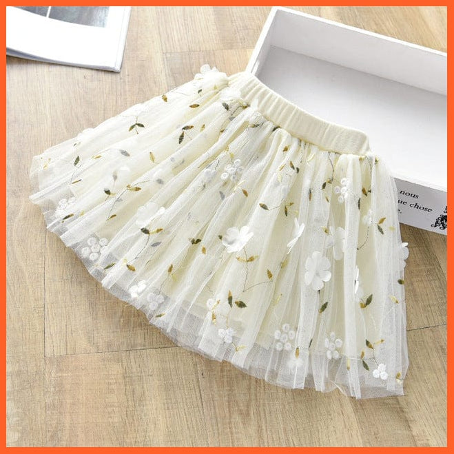 whatagift.com.au Cute Tutu Skirt for Girl | Floral Plaid Skirts