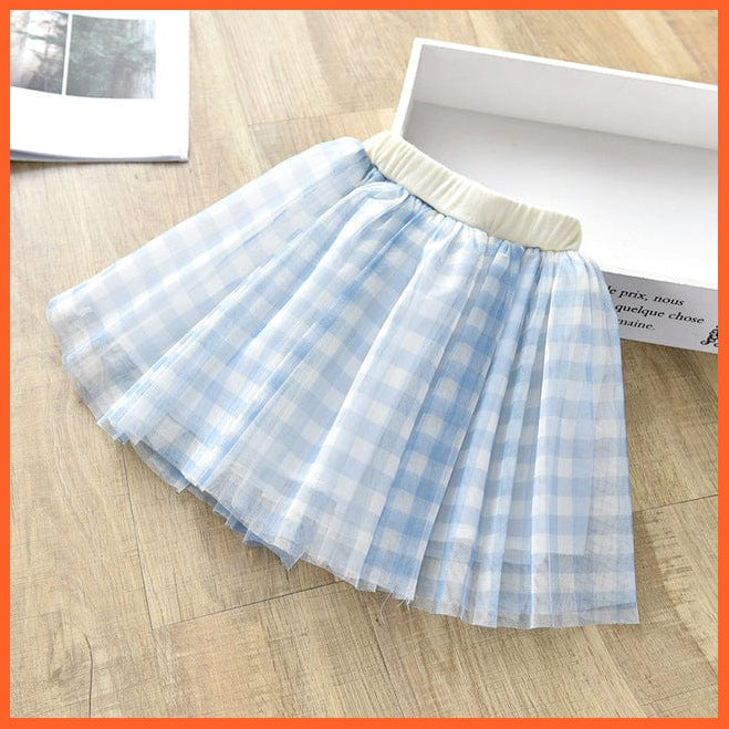 whatagift.com.au Cute Tutu Skirt for Girl | Floral Plaid Skirts