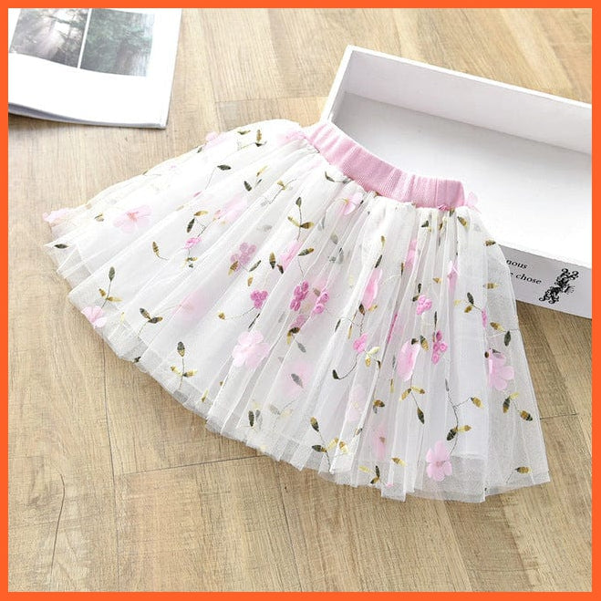 whatagift.com.au Cute Tutu Skirt for Girl | Floral Plaid Skirts