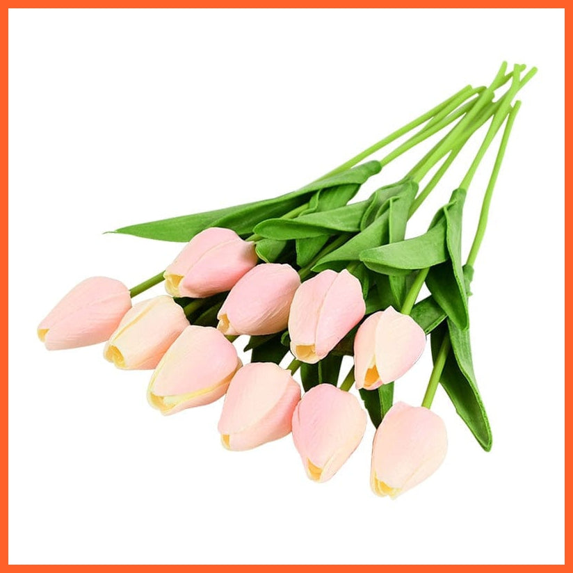 whatagift.com.au D 10PCS Tulip Artificial Flower for Wedding Decoration Home Decore