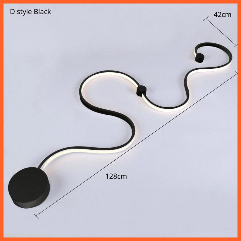 whatagift.com.au D 128CM black / China / warm white Modern Wall Lamps for home decore