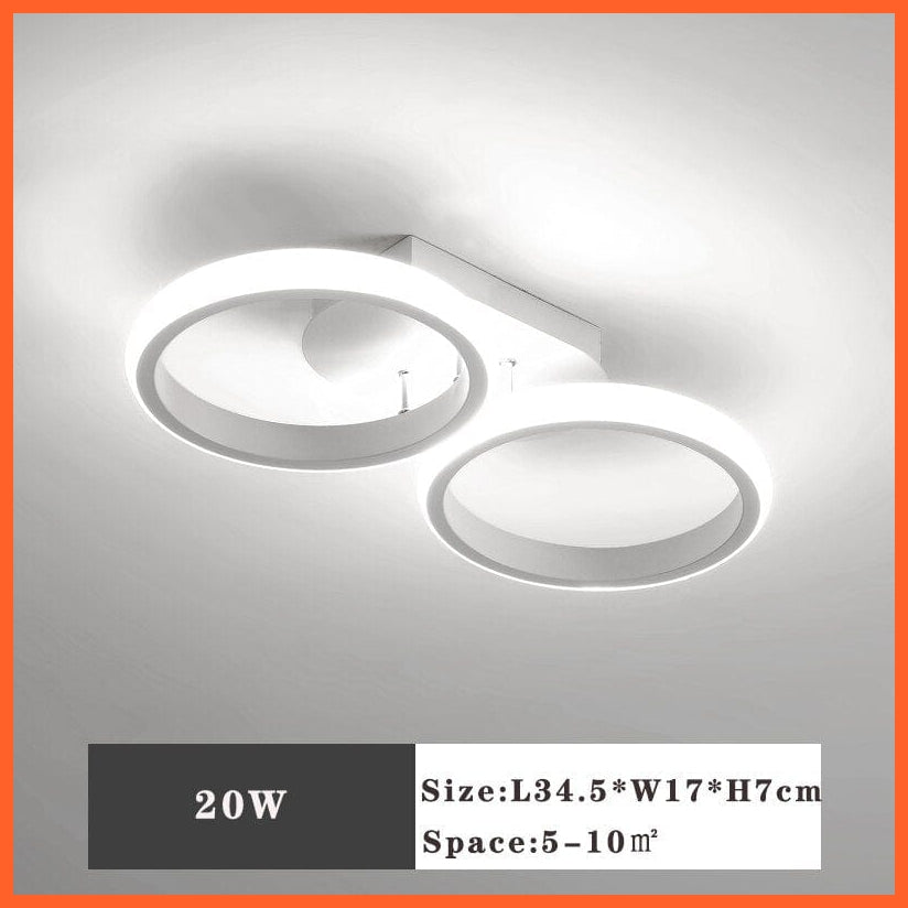 whatagift.com.au D White 20W / China / Warm White Modern Led Ceiling Lamp For Home Decore