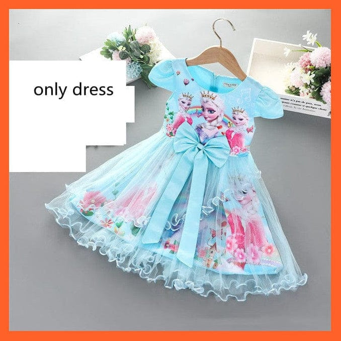 whatagift.com.au D348-4 / 6 year Autumn Lace Mesh Dresses Summer For Girls