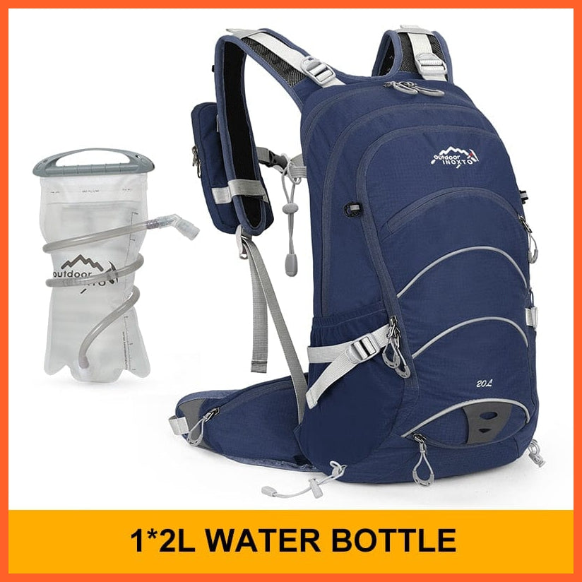 whatagift.com.au dark blue 2L / China 20 litres Waterproof Camping Backpack With Rain Cover