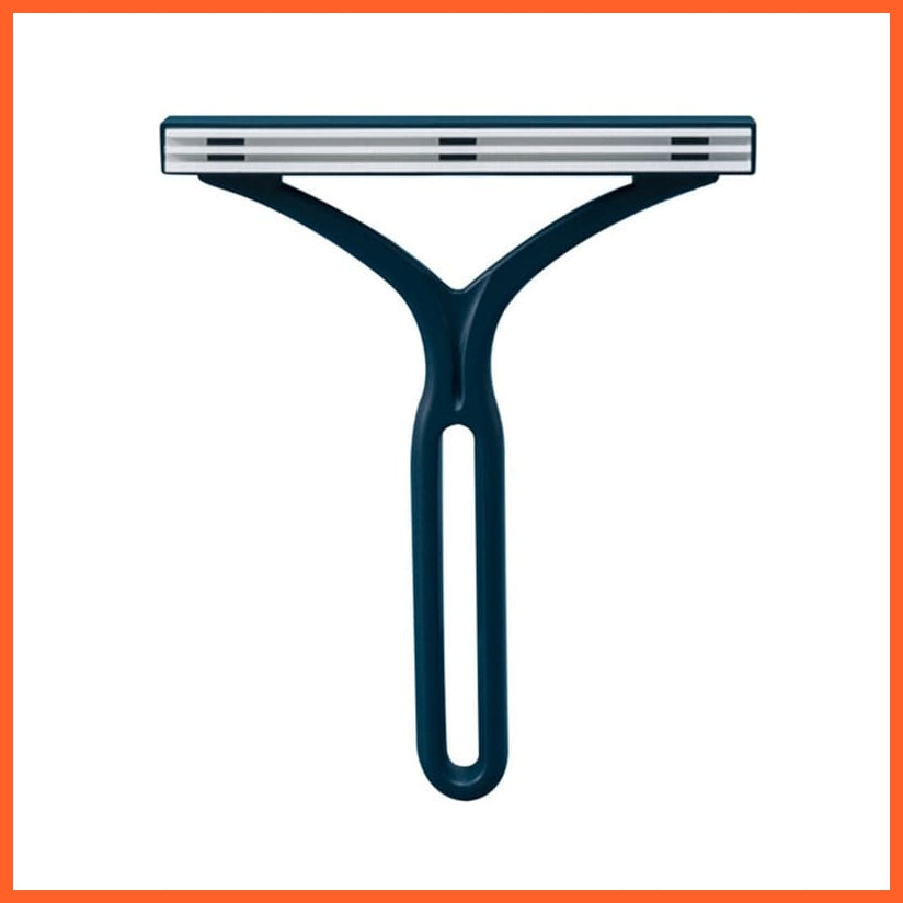 whatagift.com.au Dark Blue Portable Pet Hair Remover Brush | Lint Remover Brush | Fuzz Fabric Shaver