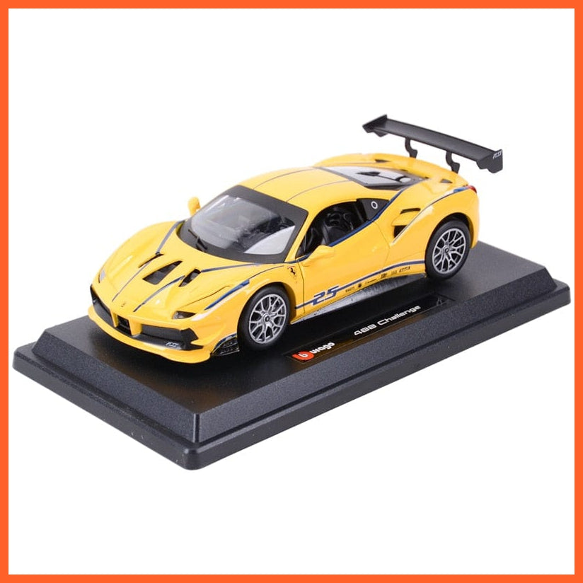 Ferrari 488 Challenge 1:24 Sports Car Static Die Cast Model Car Toys | whatagift.com.au.