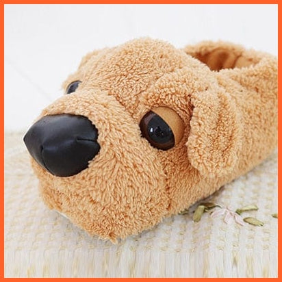 whatagift.com.au dog / 5 Unisex Indoor Warm Cartoon Dog Slippers