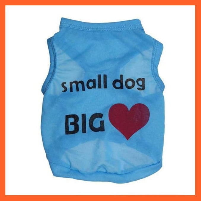 whatagift.com.au Dog Apparel Blue 2 / XS Summer Clothes For Pet | Cool Clothes For Dogs And Cats