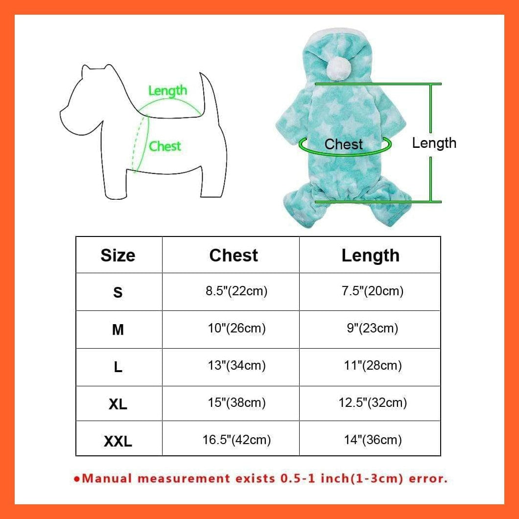 whatagift.com.au Dog Apparel Cat And Small Dog Clothes | Chihuahua Winter Jumpsuit