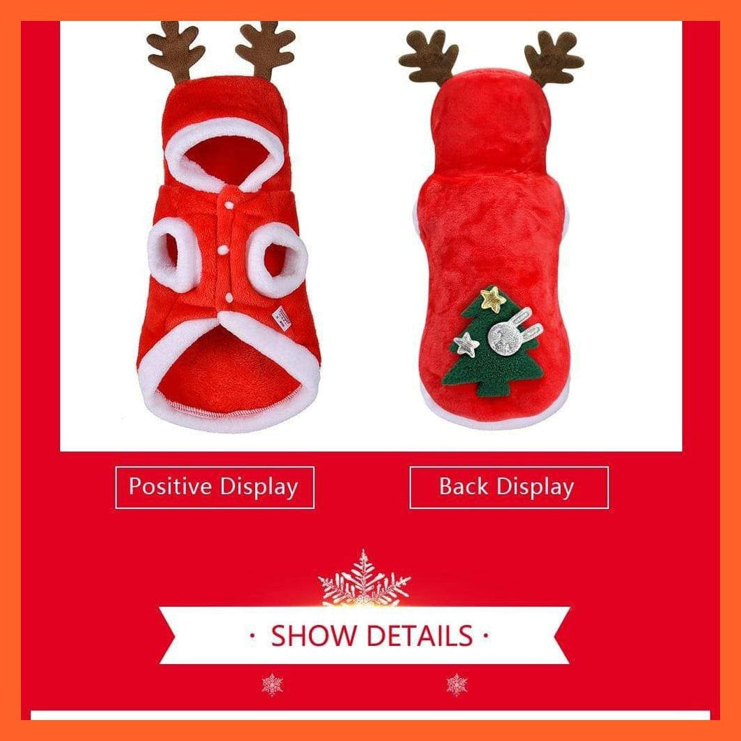 whatagift.com.au Dog Apparel Dogs Santa Costume | Cats Santa Costume