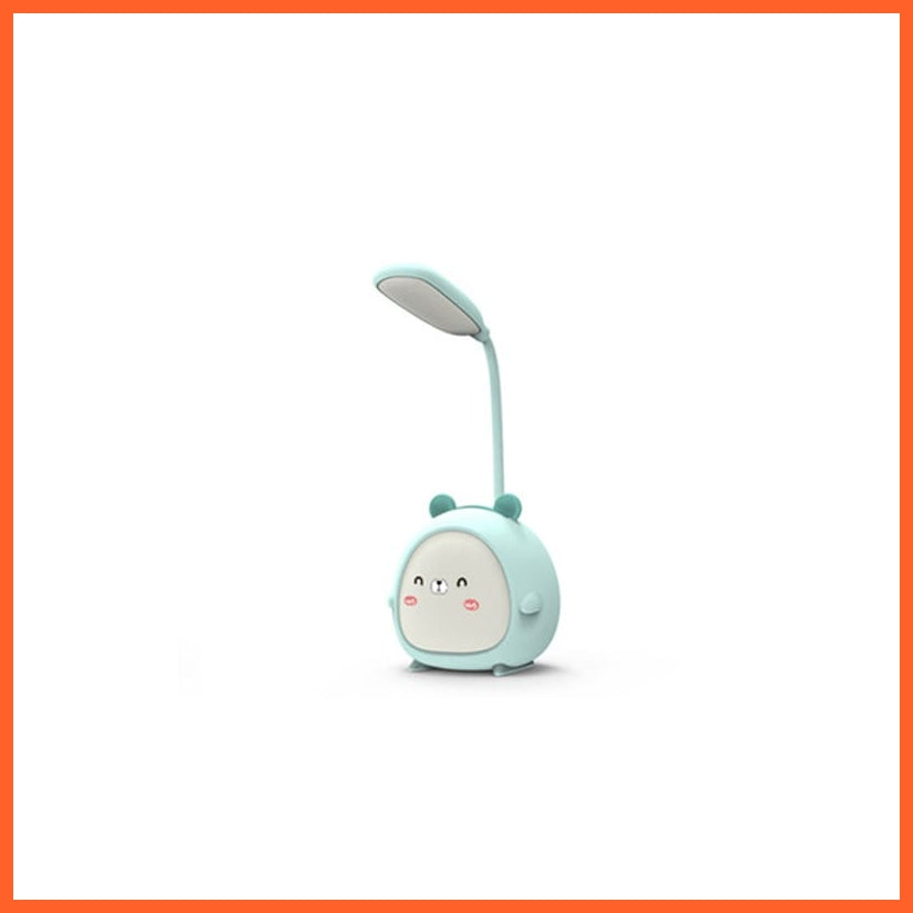 whatagift.com.au Dog-Blue Cute Rechargeable Desk Lamp | Eye Protection Bedside Table Lamps