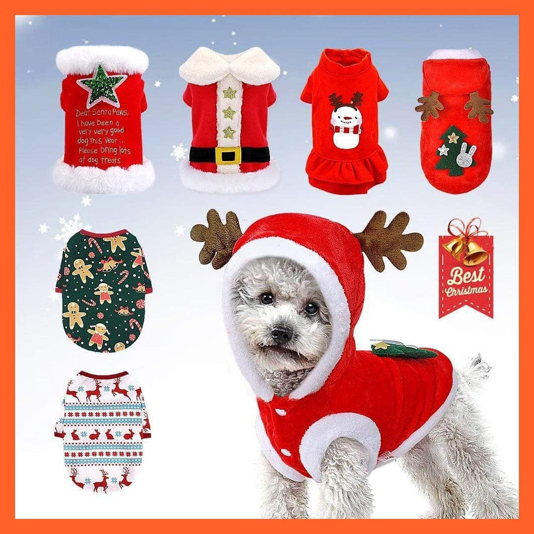whatagift.com.au Dog Clothes Christmas Costume For Small Dogs