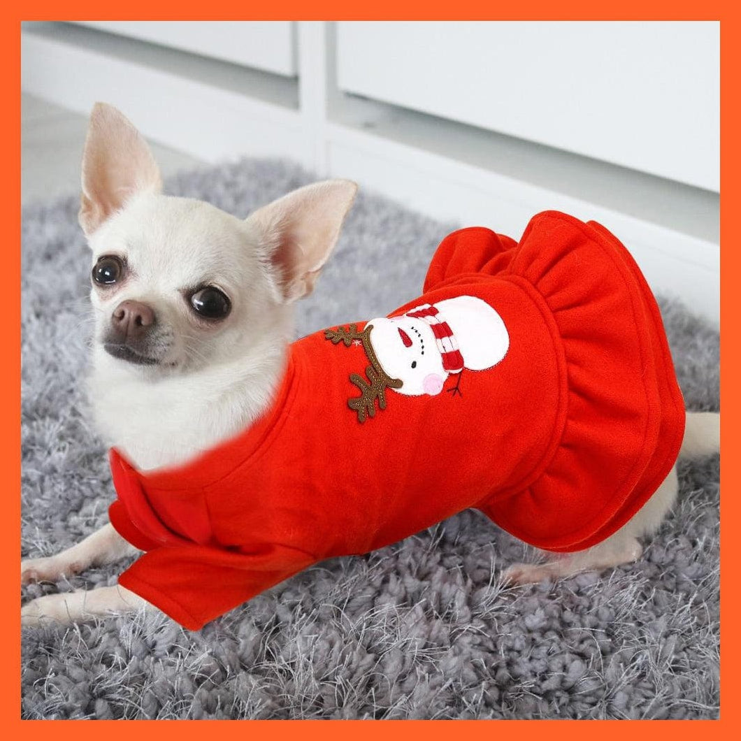 whatagift.com.au Dog Clothes Christmas Costume For Small Dogs
