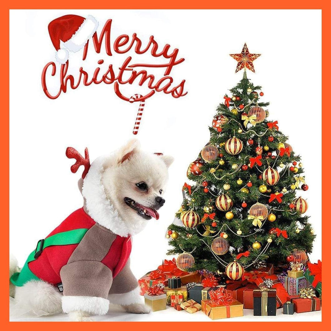 whatagift.com.au Dog Clothes Christmas Costume For Small Dogs