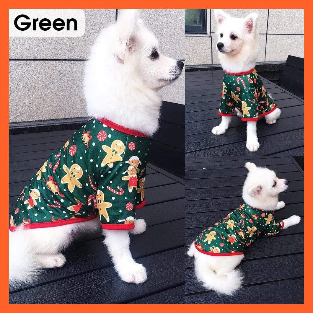 whatagift.com.au Dog Clothes Christmas Pattern Dog Clothes | Shirt Costume For Dog