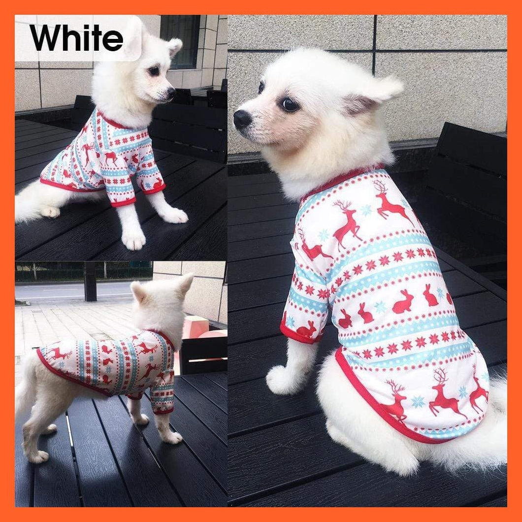 whatagift.com.au Dog Clothes Christmas Pattern Dog Clothes | Shirt Costume For Dog