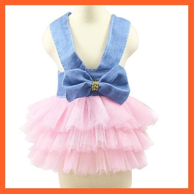whatagift.com.au Dog Clothes Jean Pink / 2XL Cute Skirt Dress For Pets