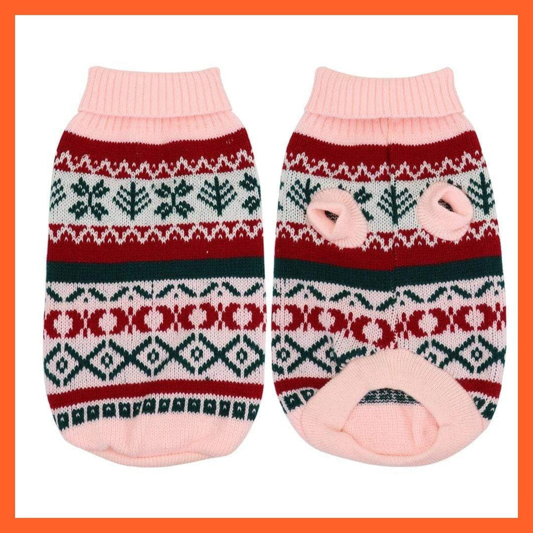 whatagift.com.au Dog Clothes Pink / S Warm Sweater For Small Pets