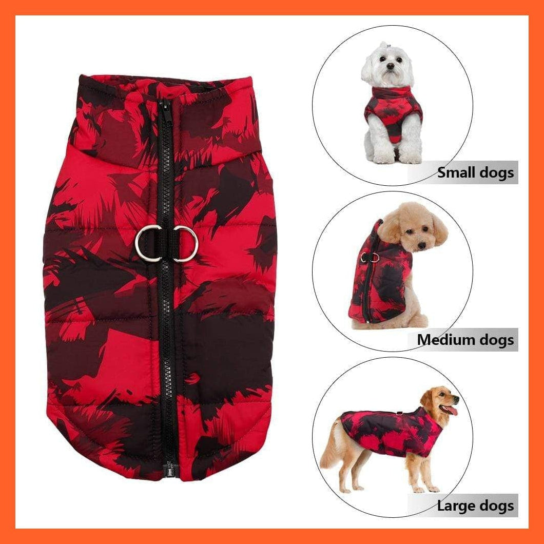 whatagift.com.au Dog Clothes Printed Winter Clothes For Dog