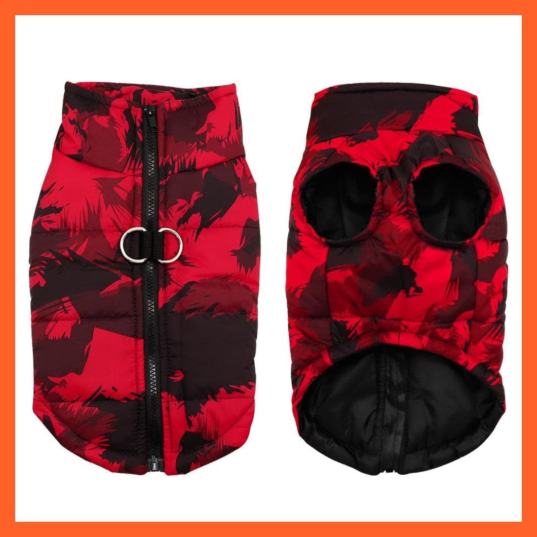 whatagift.com.au Dog Clothes Red / S / China Printed Winter Clothes For Dog