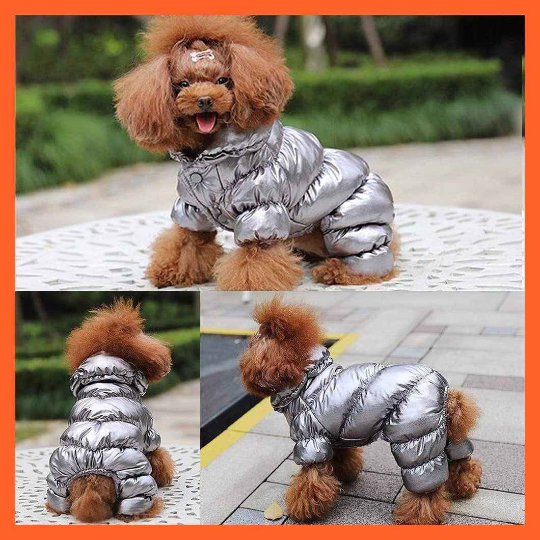 whatagift.com.au Dog Clothes Shiny Warm Clothes For Pet