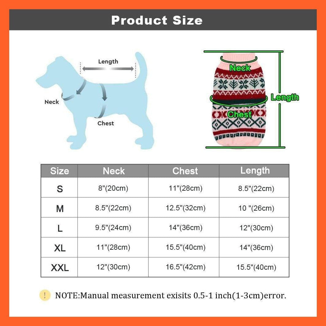 whatagift.com.au Dog Clothes Warm Sweater For Small Pets