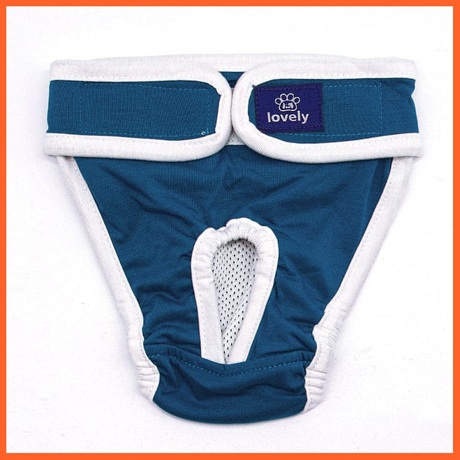 whatagift.com.au Dog Diapers Blue / S Dog Physiological Pants | Washable Diapers Female Menstruation Sanitary Underwear