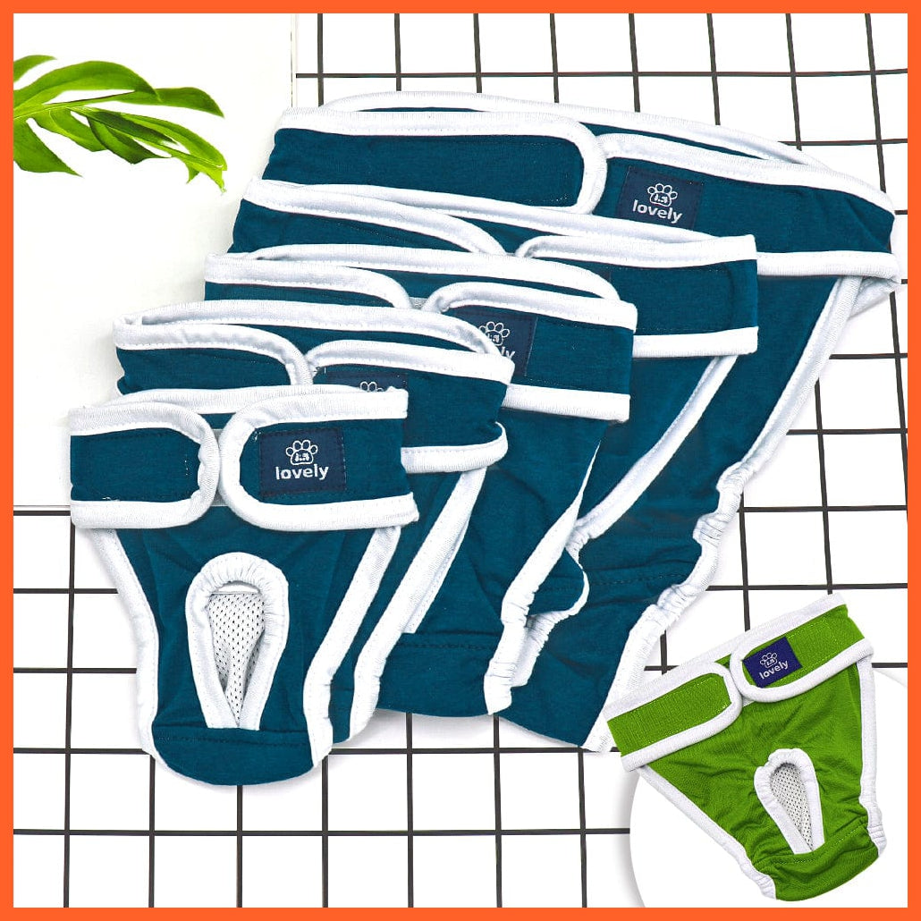 whatagift.com.au Dog Diapers Dog Physiological Pants | Washable Diapers Female Menstruation Sanitary Underwear