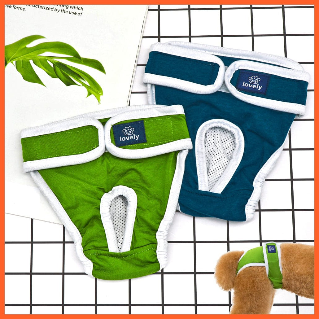 whatagift.com.au Dog Diapers Dog Physiological Pants | Washable Diapers Female Menstruation Sanitary Underwear