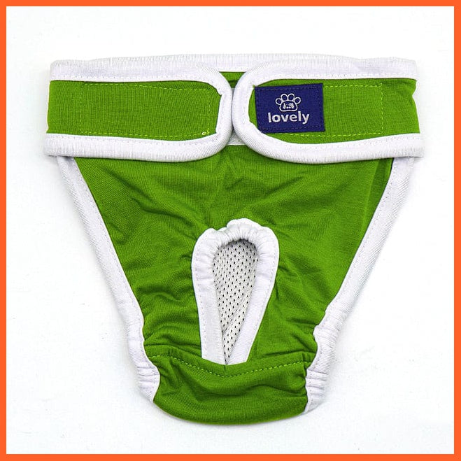 whatagift.com.au Dog Diapers green / XXL Dog Physiological Pants | Washable Diapers Female Menstruation Sanitary Underwear