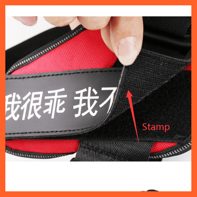 whatagift.com.au dog harness Default / Stamp Personalised Custom Dog Harness | Dog Collar Name Safe Dog Harness