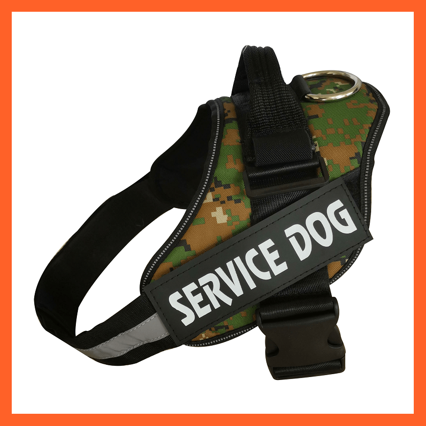 whatagift.com.au dog harness XXS / Camouflage green Personalised Custom Dog Harness | Dog Collar Name Safe Dog Harness