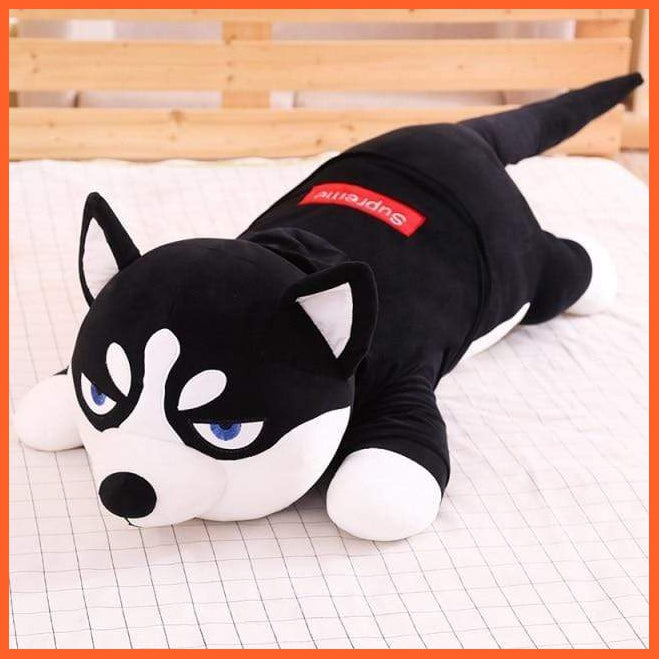 80Cm/100Cm Funny Dressed Husky Stuffed Dog Toy | Cute Animal Stuffed Husky Dog Soft Pillow | For Kids Girls Birthday Gifts | whatagift.com.au.