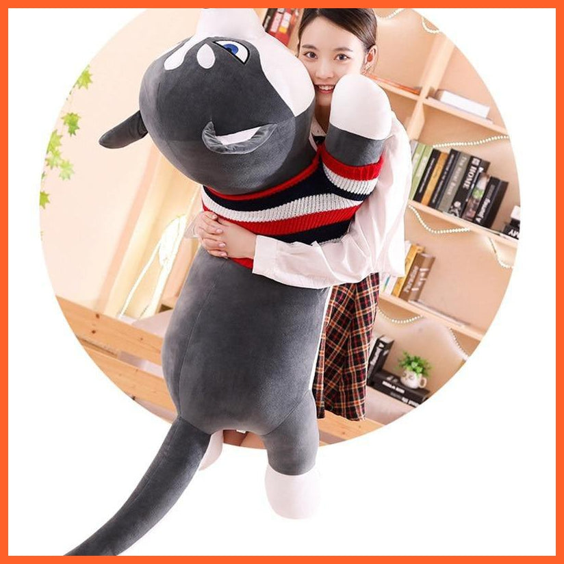 80Cm/100Cm Funny Dressed Husky Stuffed Dog Toy | Cute Animal Stuffed Husky Dog Soft Pillow | For Kids Girls Birthday Gifts | whatagift.com.au.