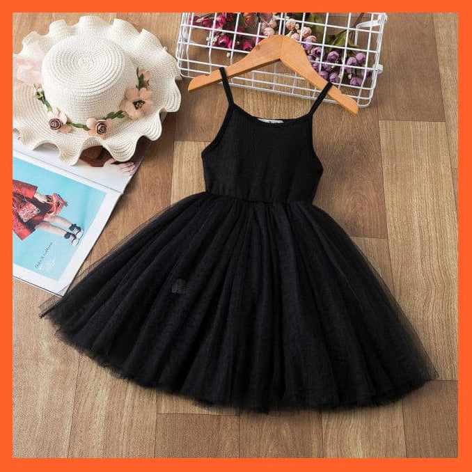whatagift.com.au Dress 7 Black / 3T Casual Wear Bling Star Sling Dress For Baby Girl