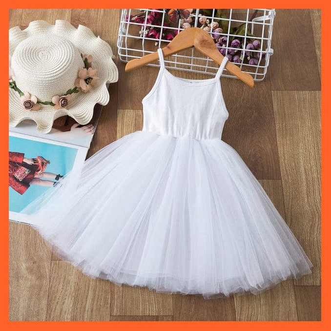 whatagift.com.au Dress 7 White / 3T Casual Wear Bling Star Sling Dress For Baby Girl