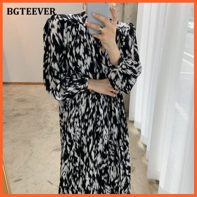 Stand Collar Women Full Sleeve Dress | whatagift.com.au.