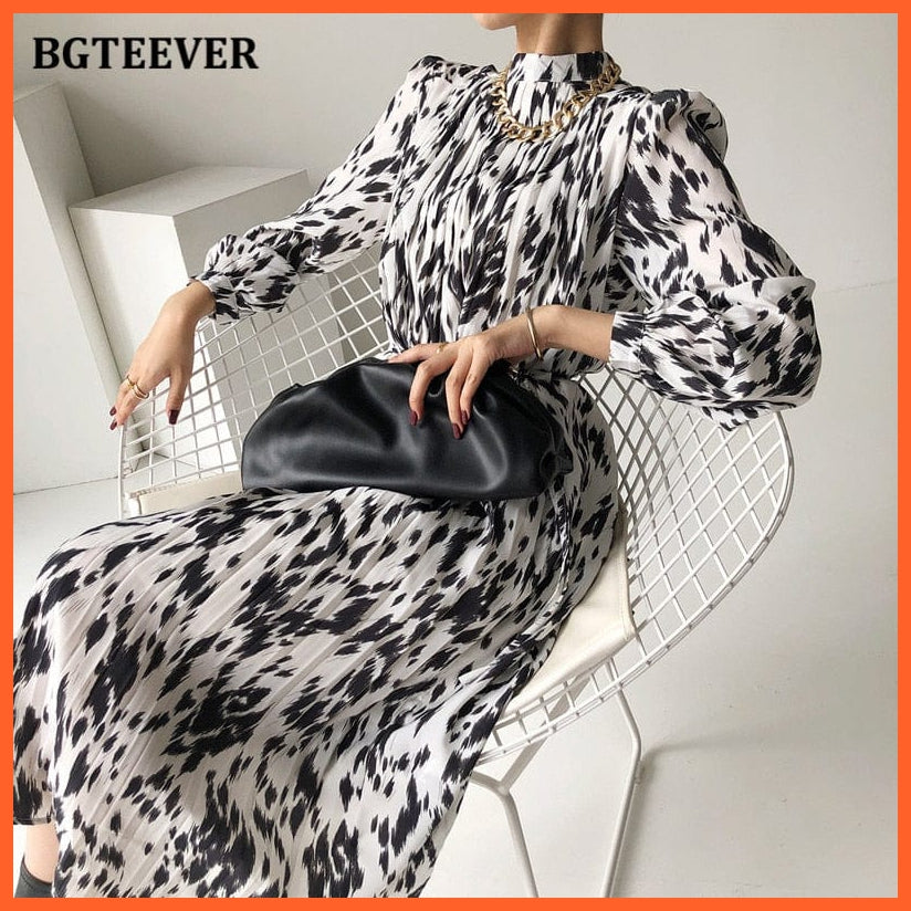 Stand Collar Women Full Sleeve Dress | whatagift.com.au.