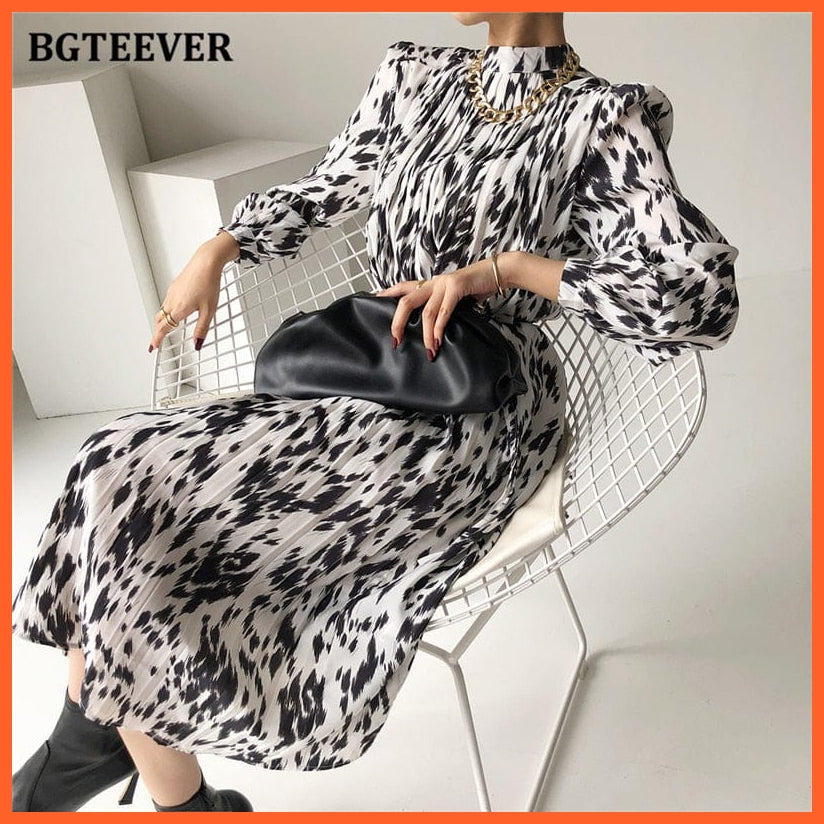 Stand Collar Women Full Sleeve Dress | whatagift.com.au.
