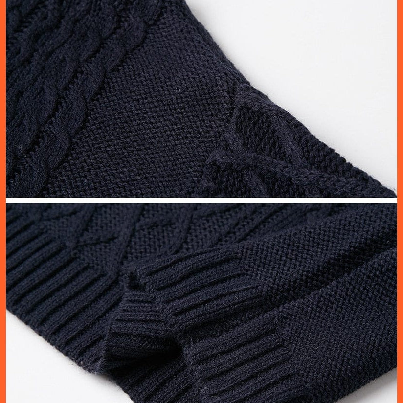 Women Fashion Turtleneck Thick Sweater Dresses Casual Sexy Knitted Cotton Dress | whatagift.com.au.
