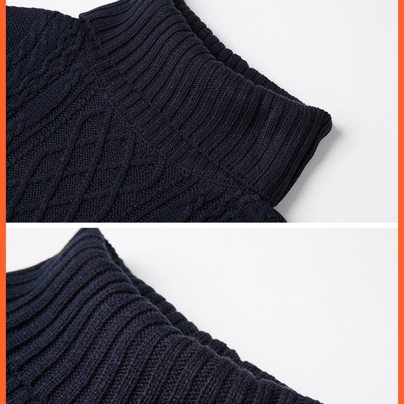 Women Fashion Turtleneck Thick Sweater Dresses Casual Sexy Knitted Cotton Dress | whatagift.com.au.