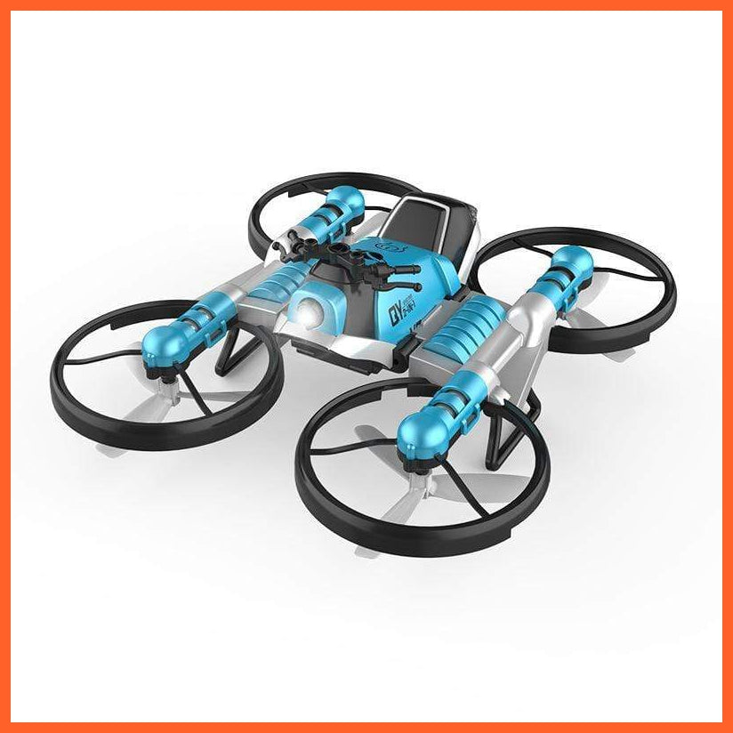 Motorcycle 2 In 1 Foldable Helicopter Wifi Fpv Rc Drone Camera 0.3Mp Altitude Hold Rc Quadcopter Motorcycle Drone 2 In 1 Dron | whatagift.com.au.