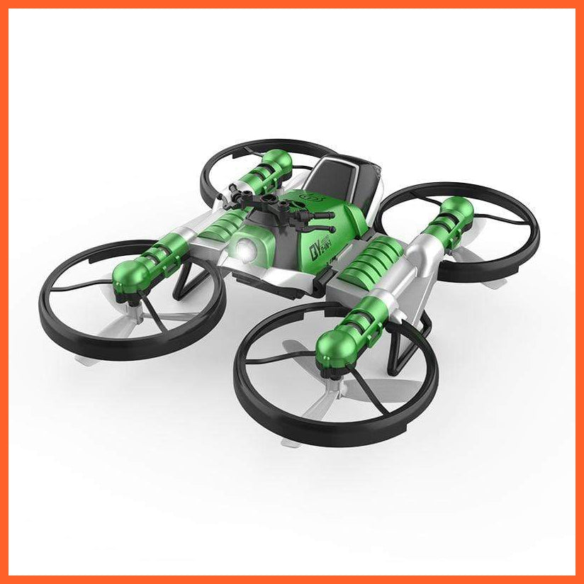Motorcycle 2 In 1 Foldable Helicopter Wifi Fpv Rc Drone Camera 0.3Mp Altitude Hold Rc Quadcopter Motorcycle Drone 2 In 1 Dron | whatagift.com.au.