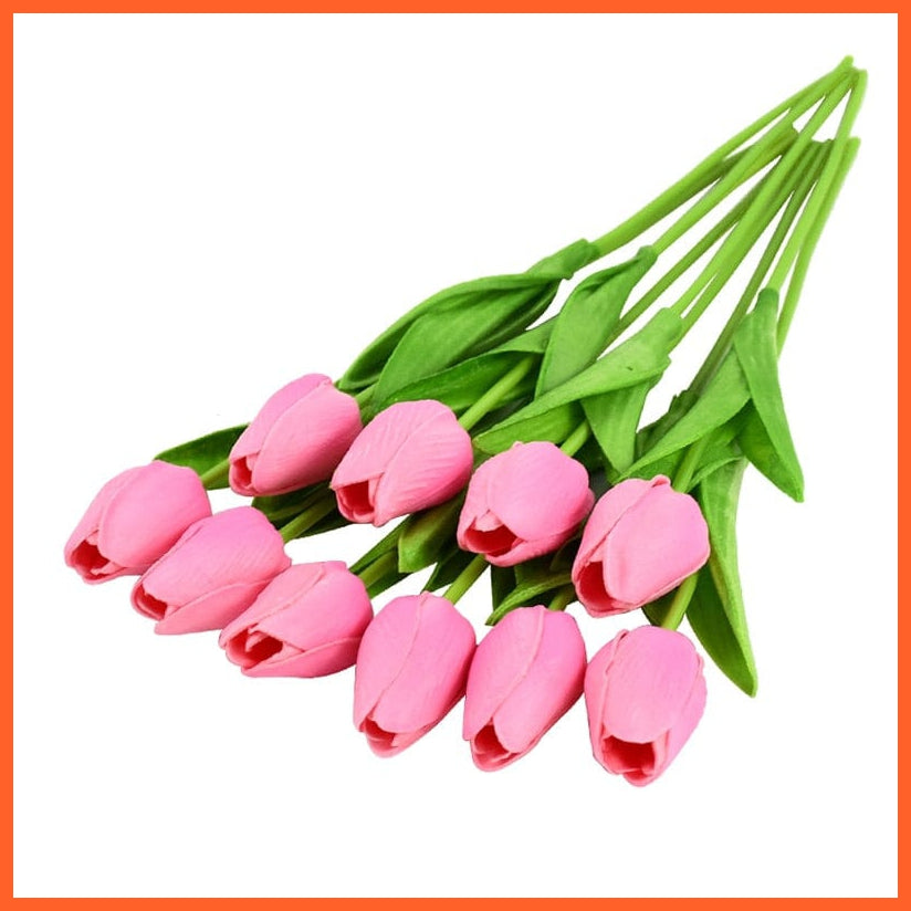 whatagift.com.au E 10PCS Tulip Artificial Flower for Wedding Decoration Home Decore