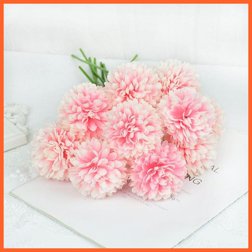 whatagift.com.au E / 3pcs 3/5pcs Silk Artificial Hydrangea Dandelion Flower For Home Decoration