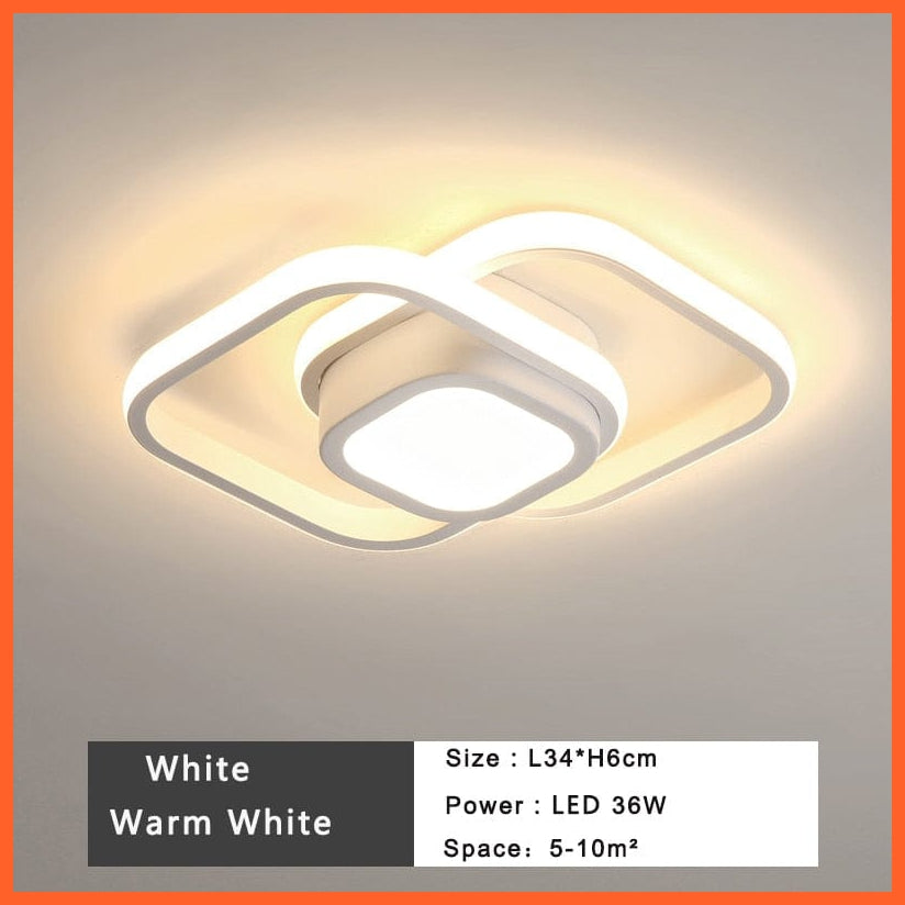 whatagift.com.au E White 36W / China / Warm White Modern LED Ceiling Lamp for Home Decore